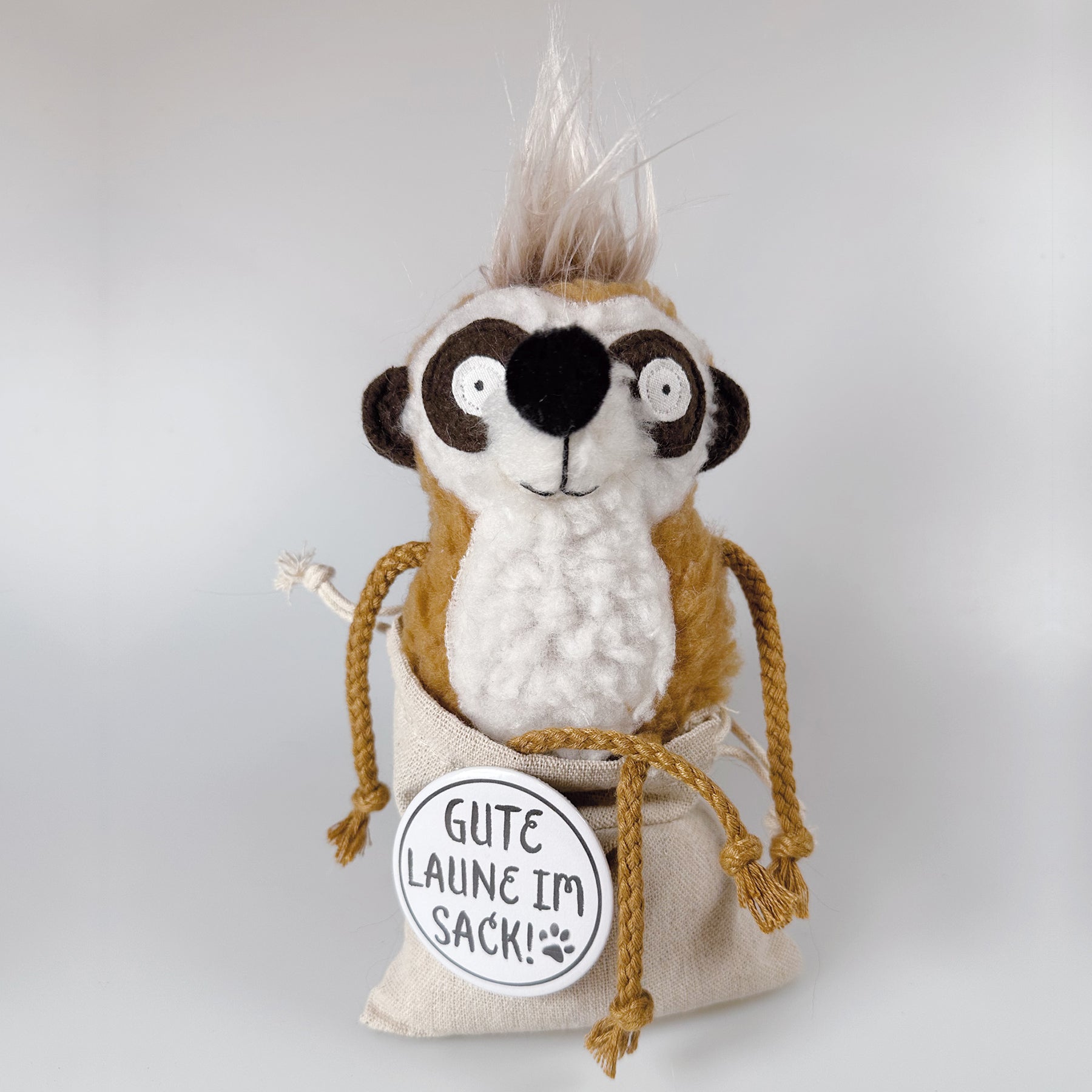 Kuscheltier Erdmännchen im Sack „Eddie“