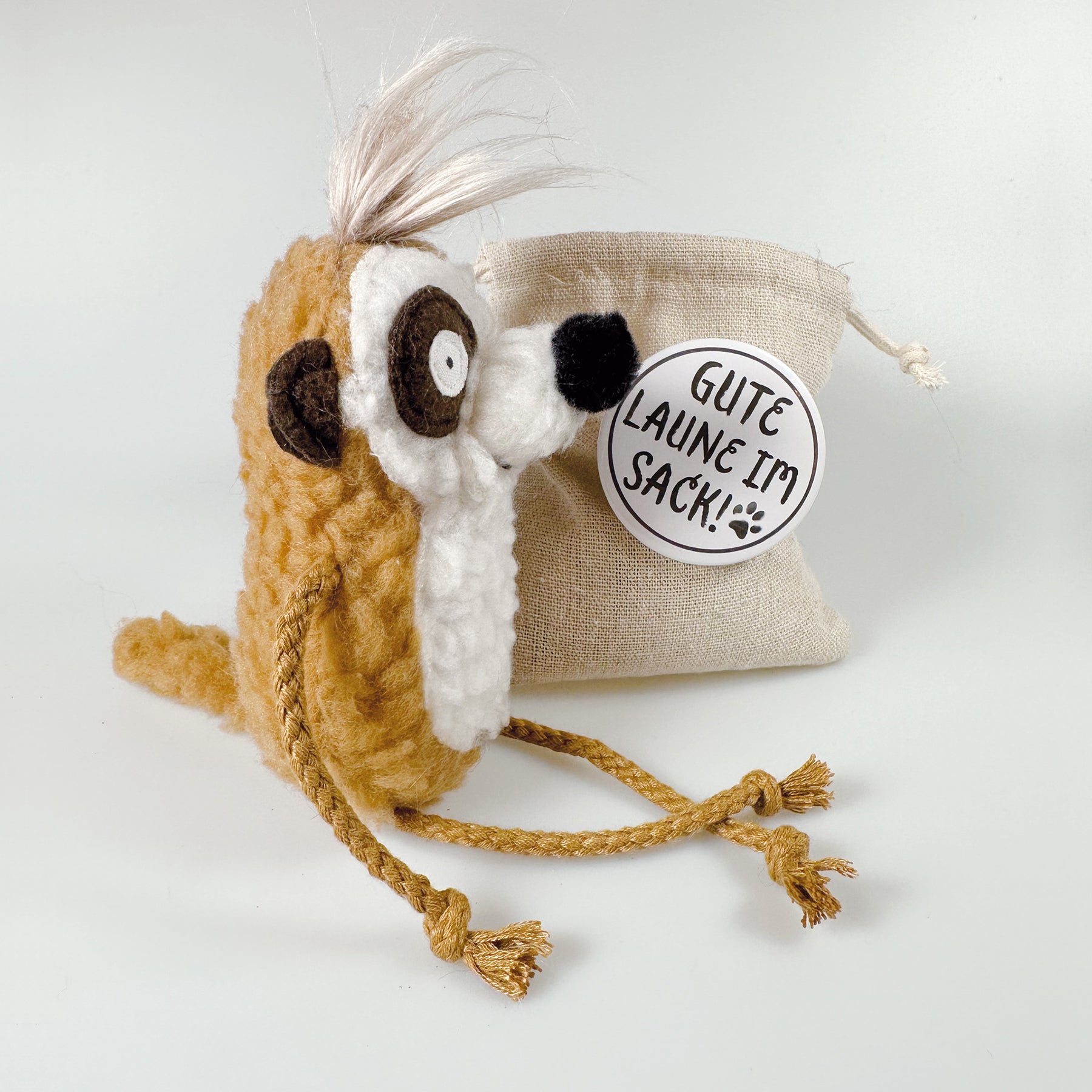 Kuscheltier Erdmännchen im Sack „Eddie“