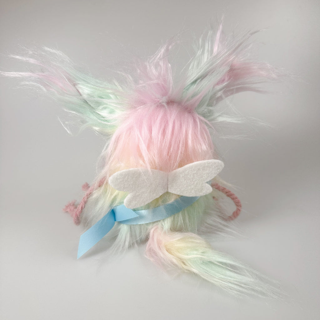 Kuscheltier Schutzengel- Regenbogenkatze im Sack „Hope“