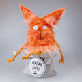 Cuddly toy cat in a sack “Tigerlilli”