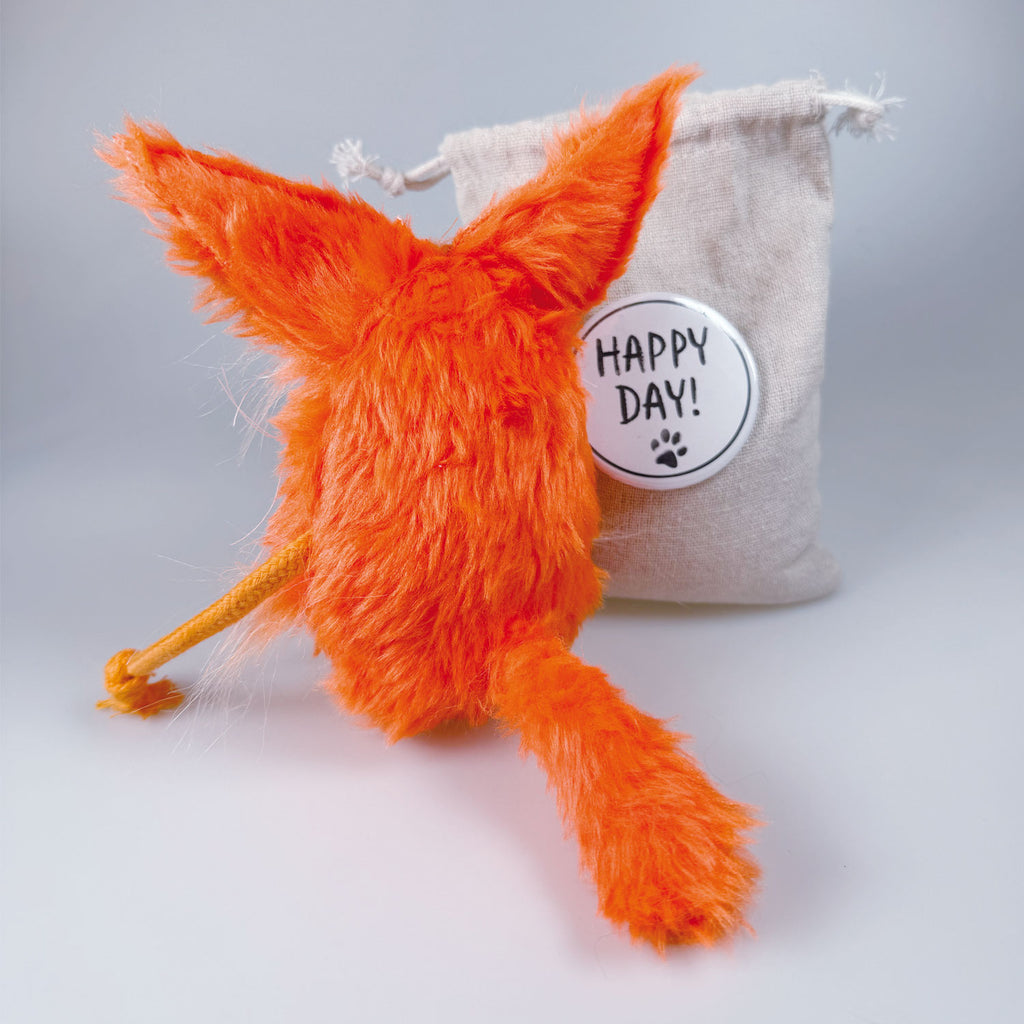 Cuddly toy cat in a sack “Tigerlilli”