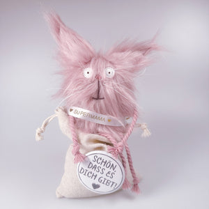 Cuddly toy cat in a sack “Lilou”
