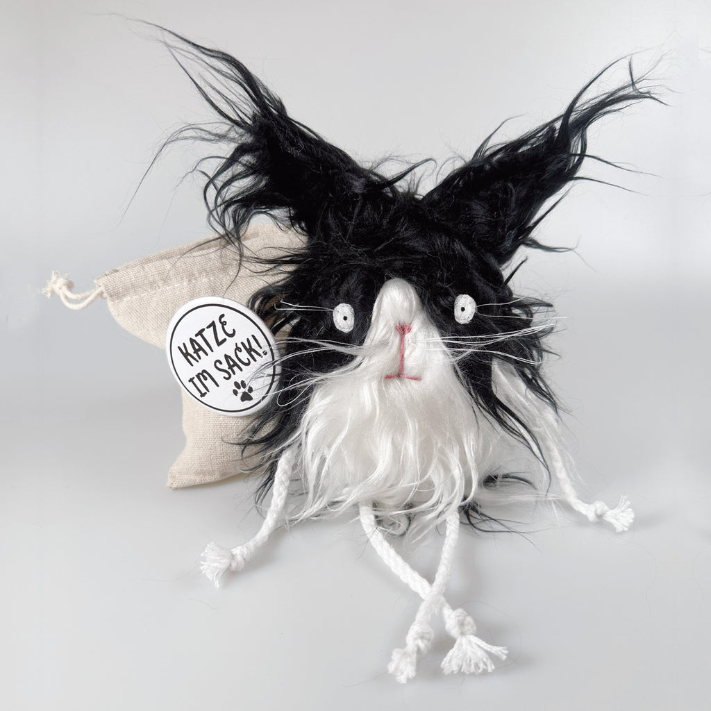Kuscheltier Katze im Sack „Maverick“