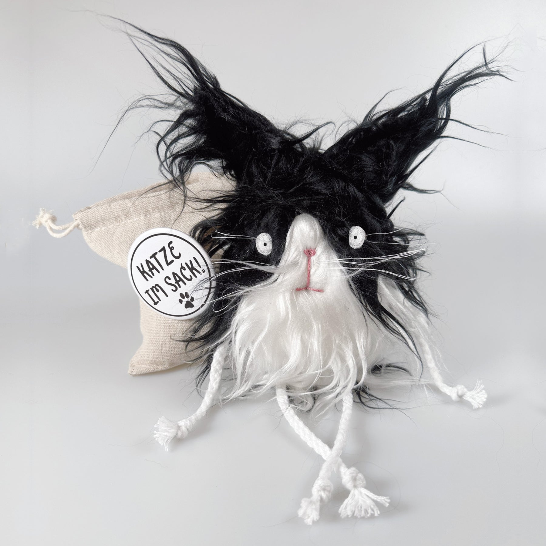 Kuscheltier Katze im Sack „Maverick“