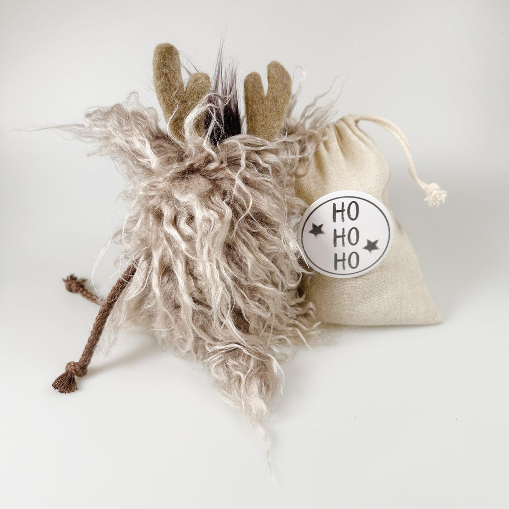 Kuscheltier Rentier im Sack „Nisse"