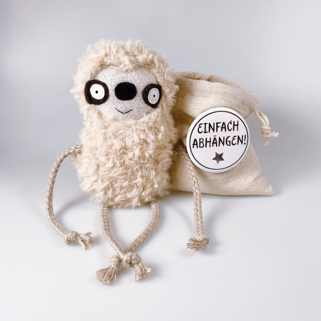 Kuscheltier Faultier im Sack „Oreo“