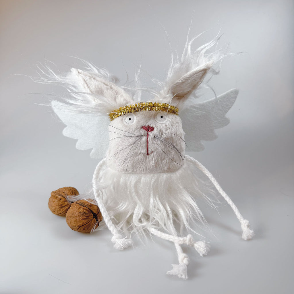 Kuscheltier Schutzengelkatze "Snow"