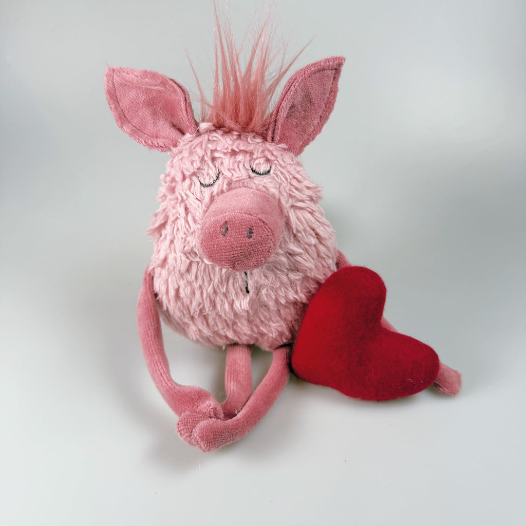 Kuscheltier Schweinchen mit Herz „Trüffel“