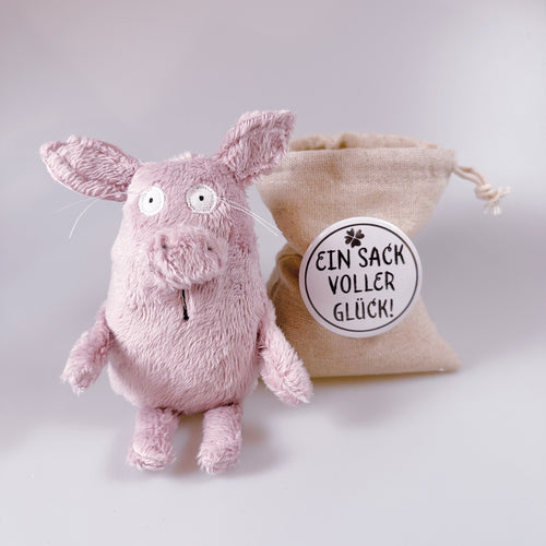 Lucky pig in a sack “Baptiste”