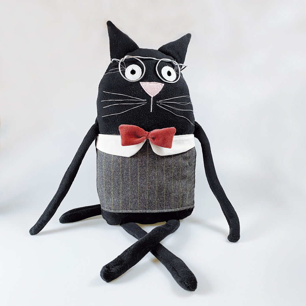 Cuddly toy cat “Black Friday”