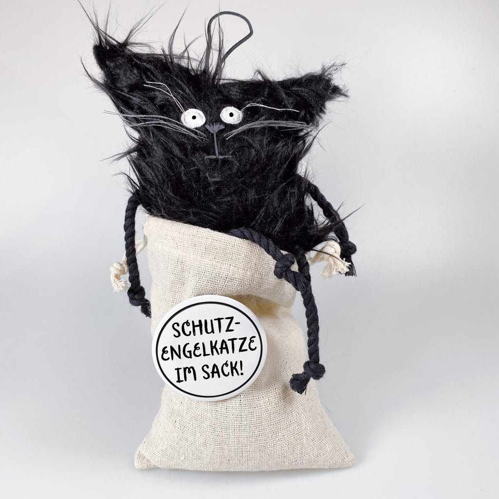 Kuscheltier Schutzengelkatze im Sack „Flo“