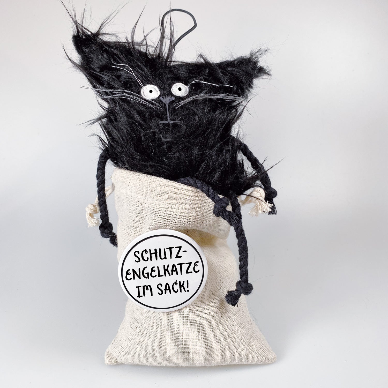 Kuscheltier Schutzengelkatze im Sack „Flo“
