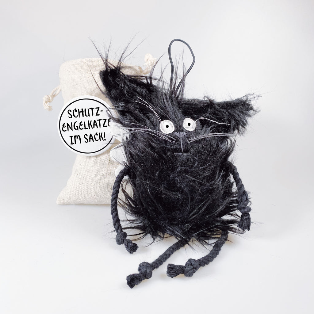Kuscheltier Schutzengelkatze im Sack „Flo“