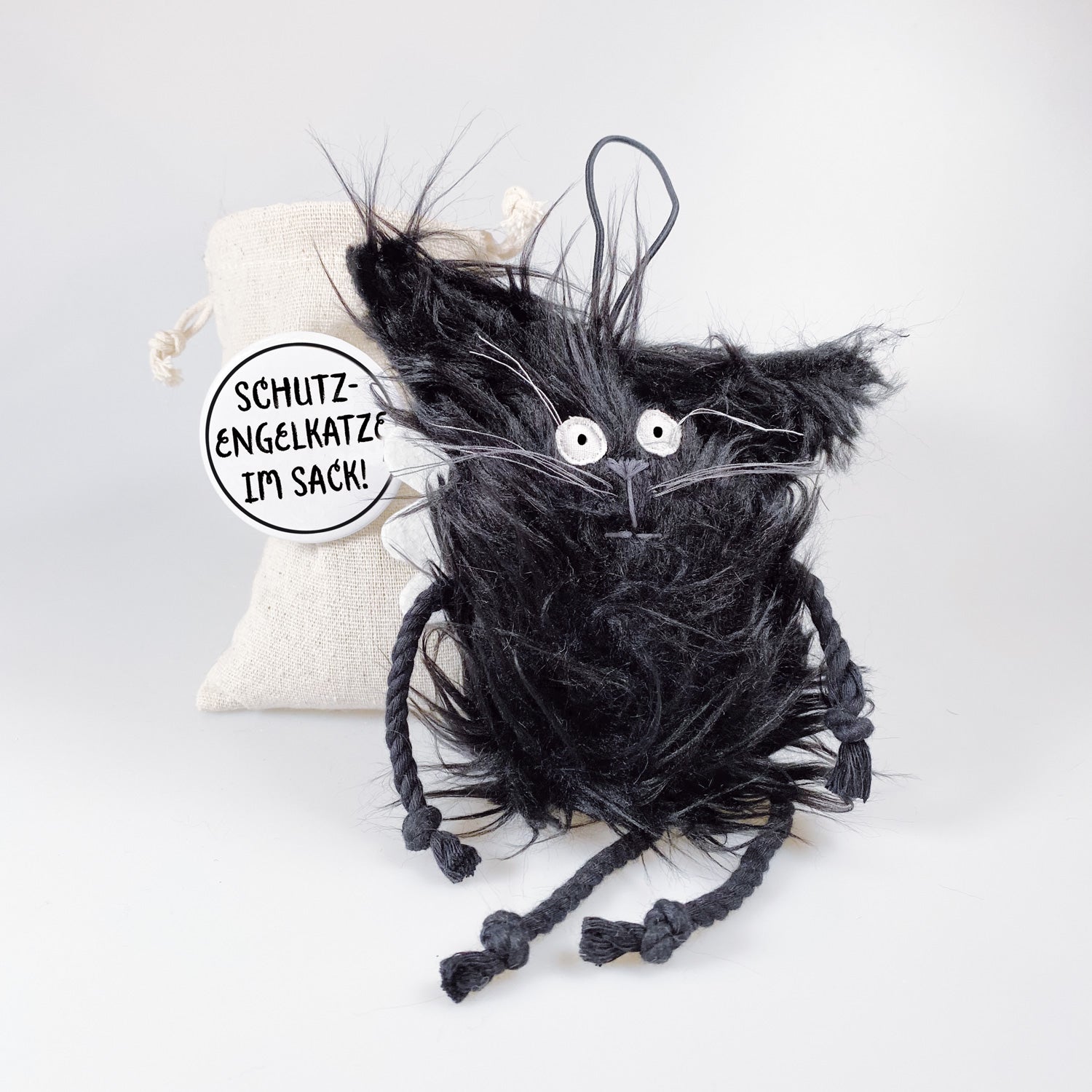 Kuscheltier Schutzengelkatze im Sack „Flo“