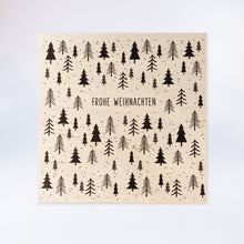 Load image into Gallery viewer, Wooden postcard “Merry Christmas in the Forest”