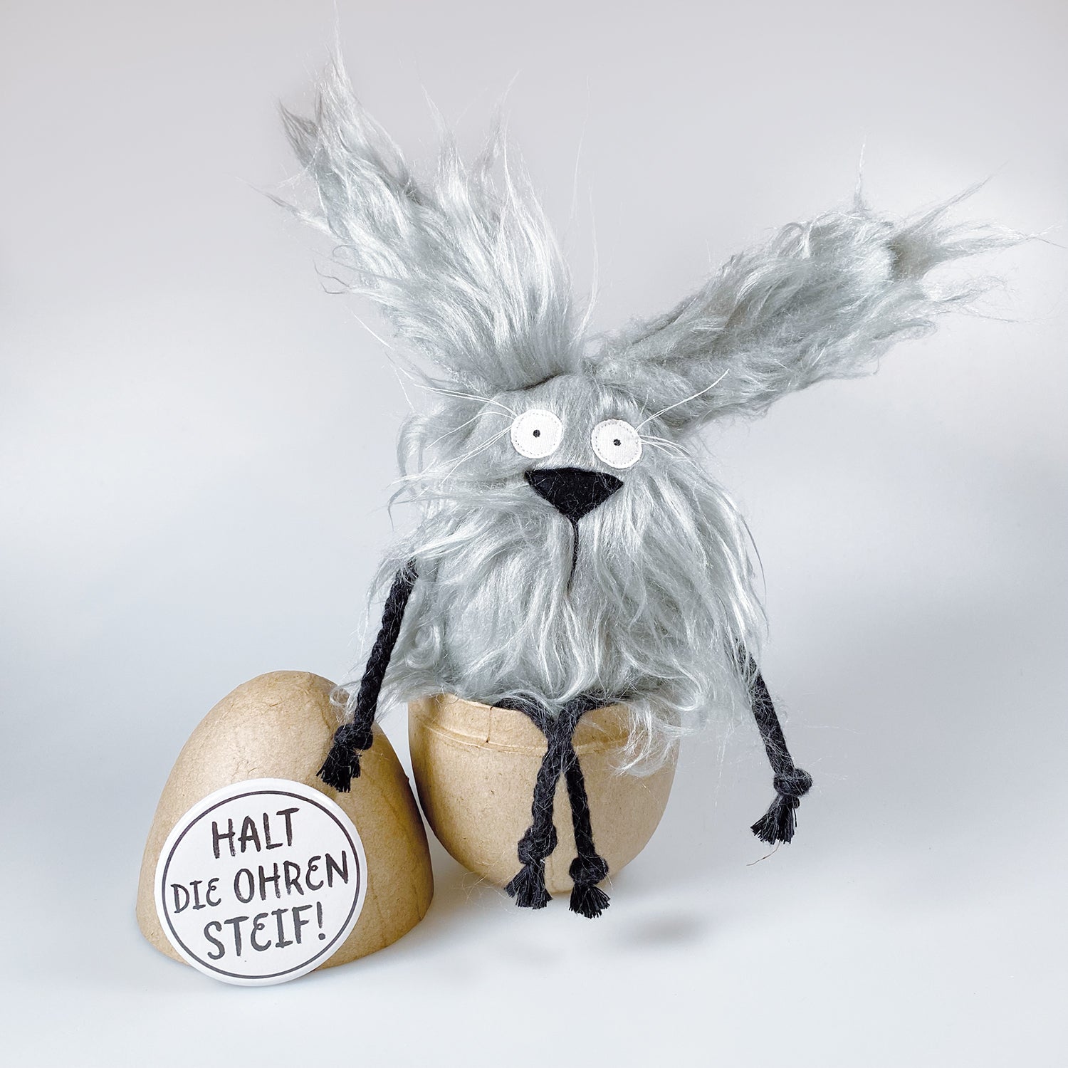 Kuscheltier, Hase im Ei „Fussel“