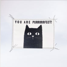 Laden Sie das Bild in den Galerie-Viewer, Genähte Postkarte „You are PURRRRRFECT!“