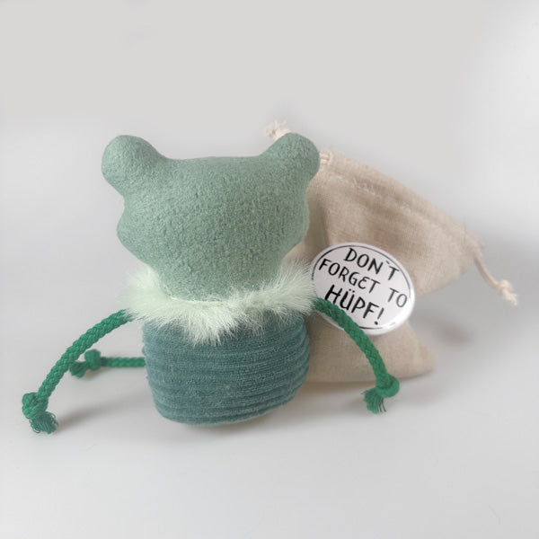 Geschenk für Froschliebhaber: Kuscheltier Frosch im Sack „Titus“