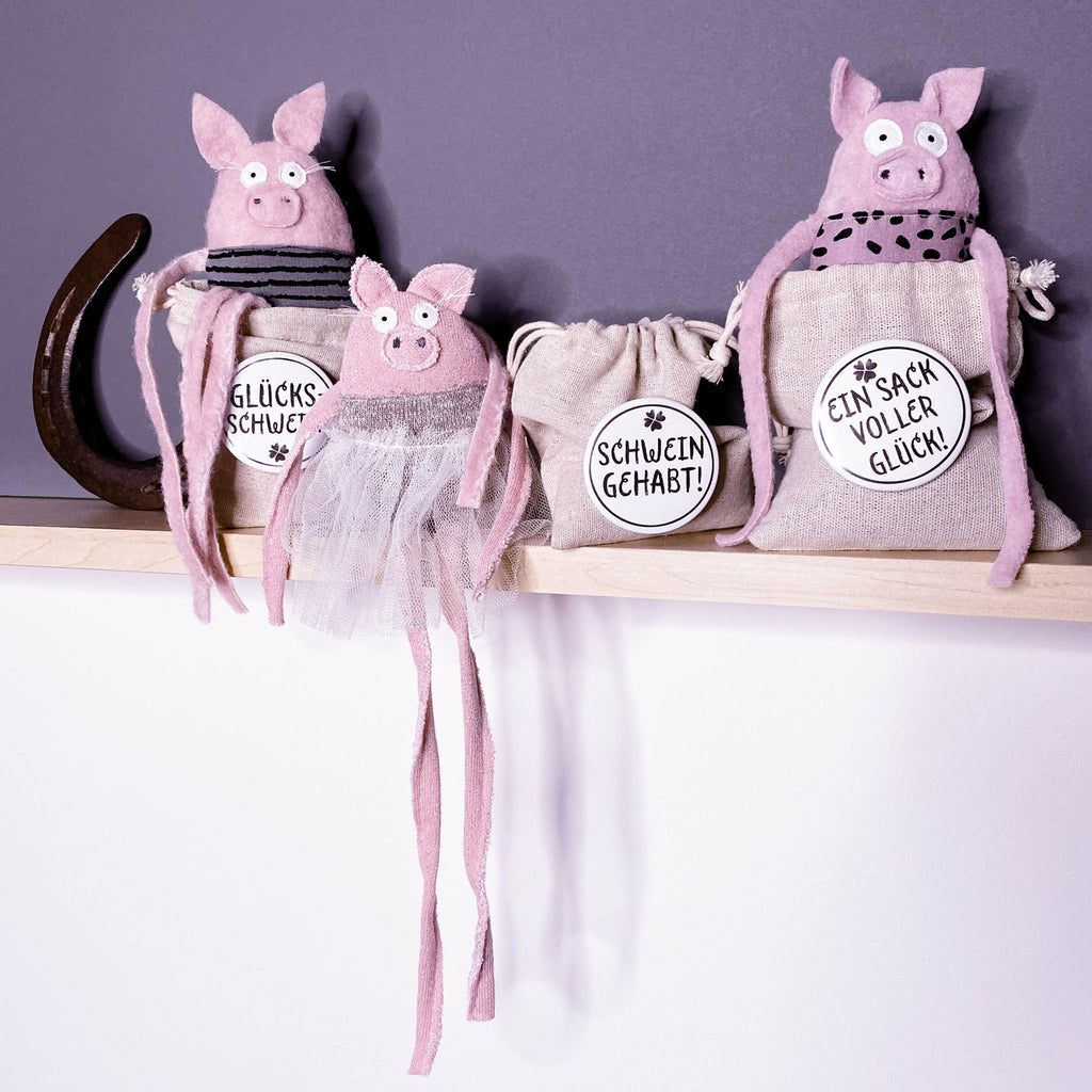 Glücksschwein im Sack „Pippa“