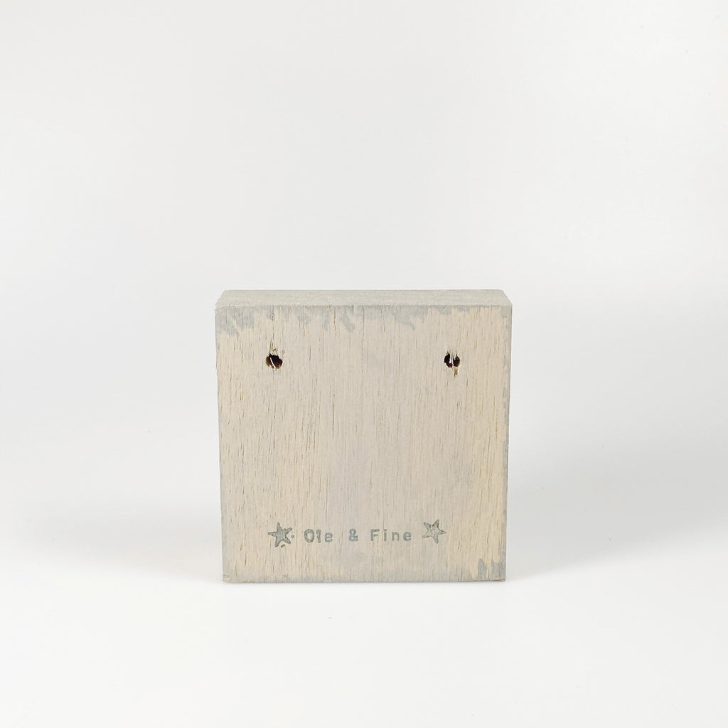 Kleines Holzbild "Herz" braun/grau