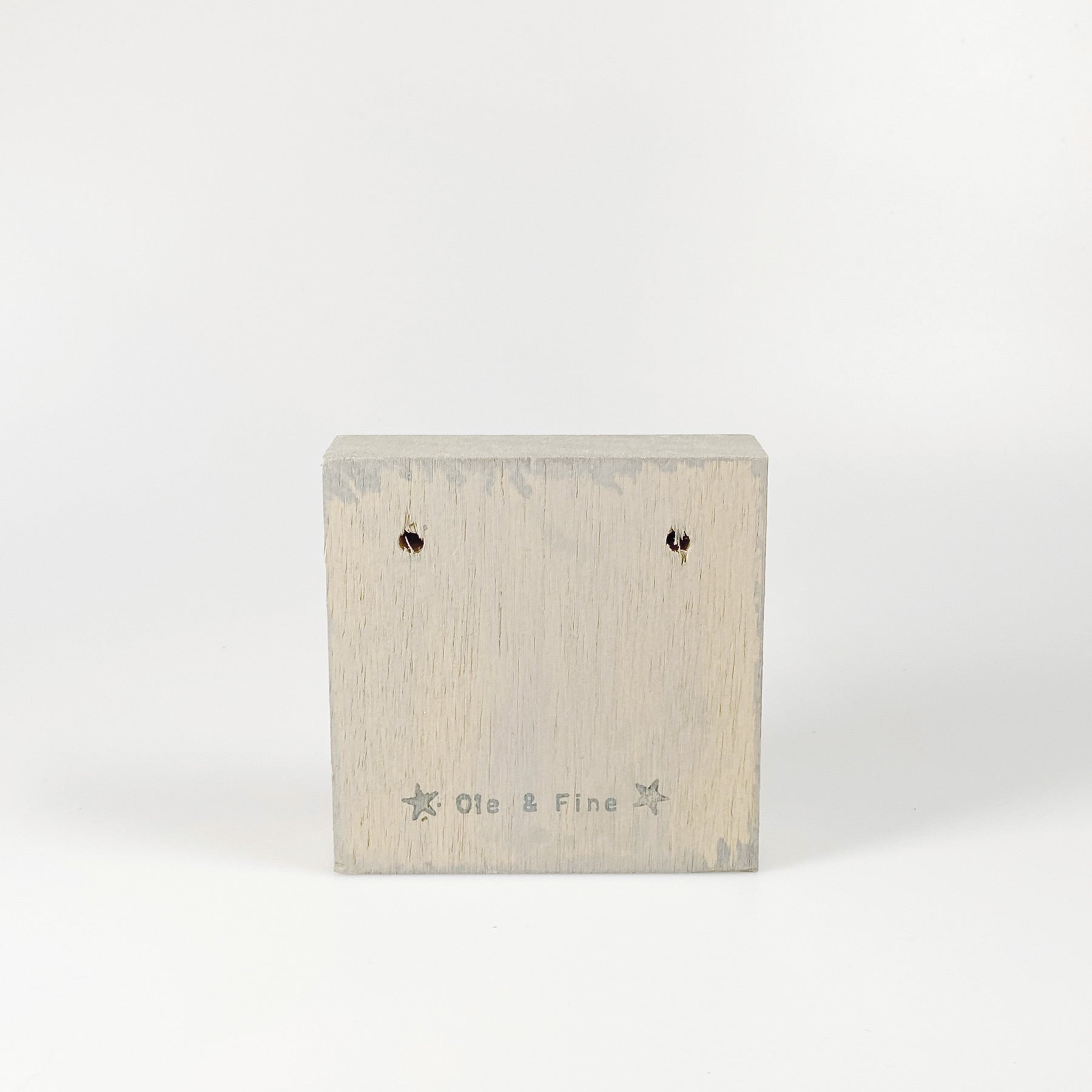 Kleines Holzbild "Herz" braun/grau