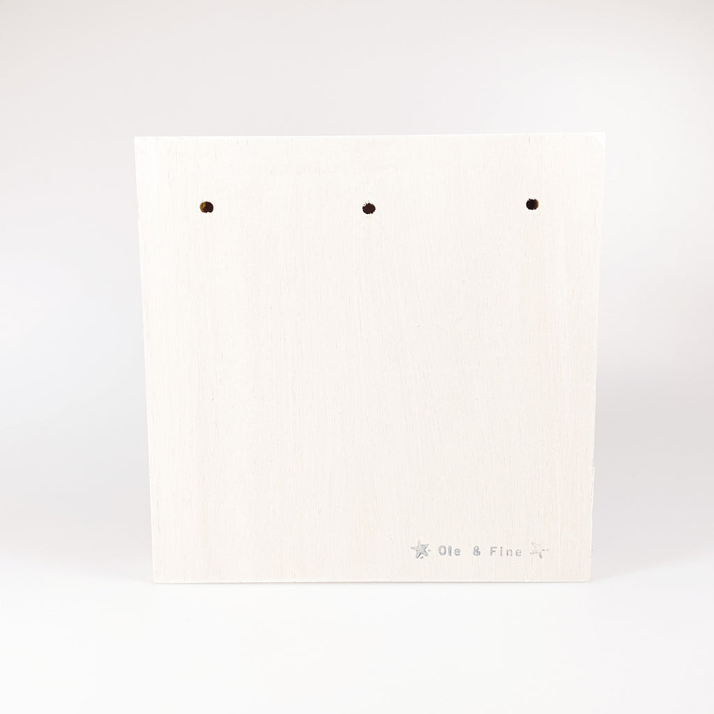 Großes Holzbild "Herz" weiß