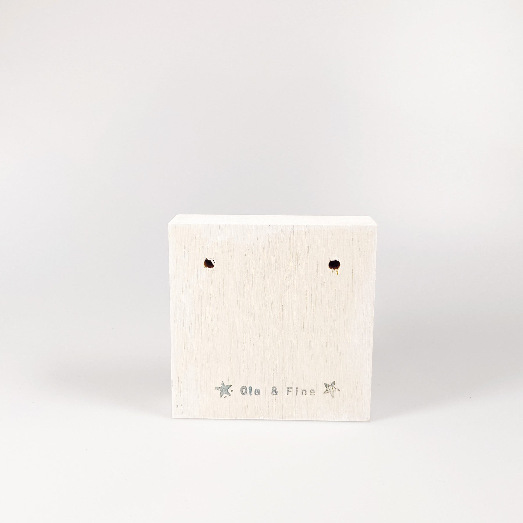 Kleines Holzbild "Herz" weiß