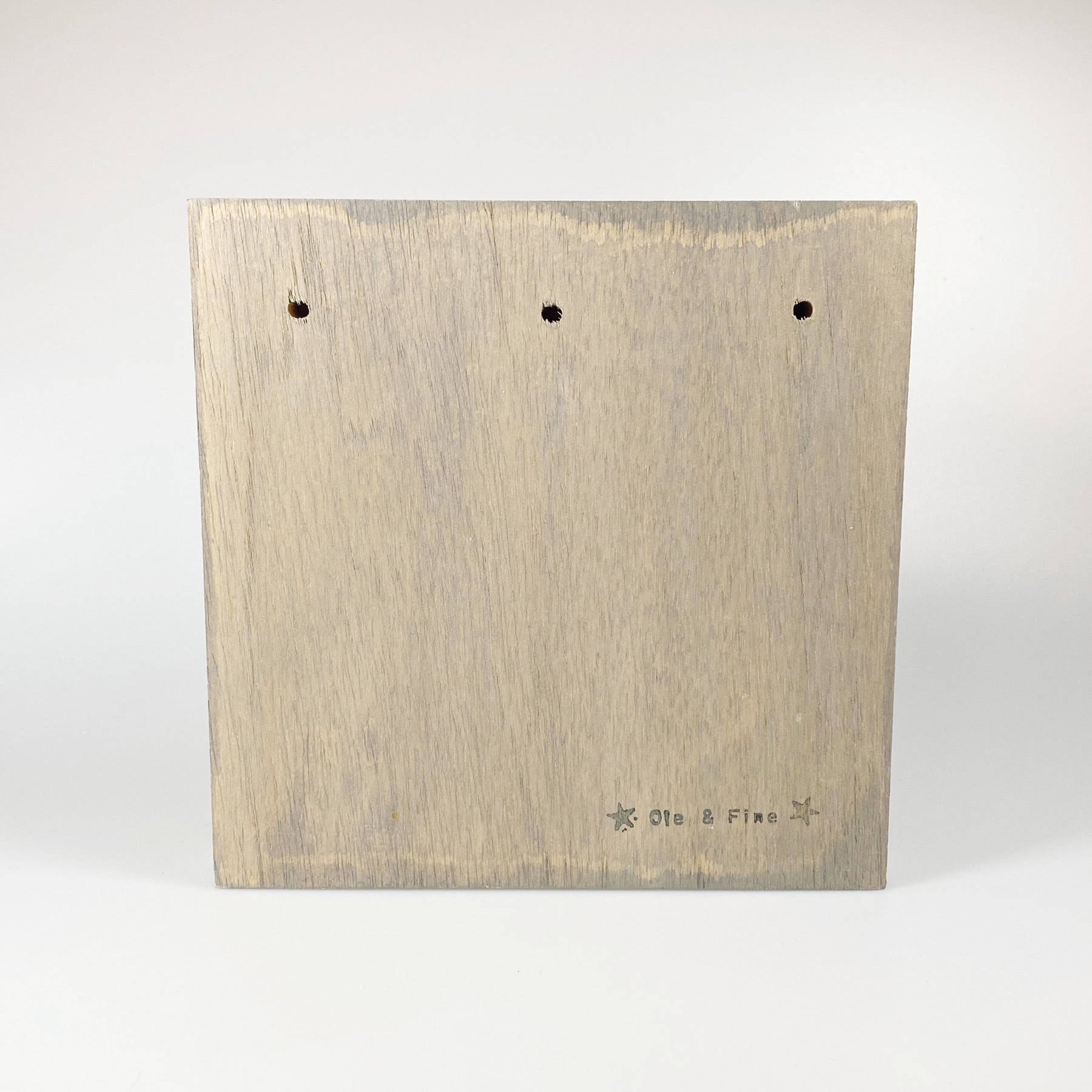 Großes Holzbild "Cat“ braun/grau