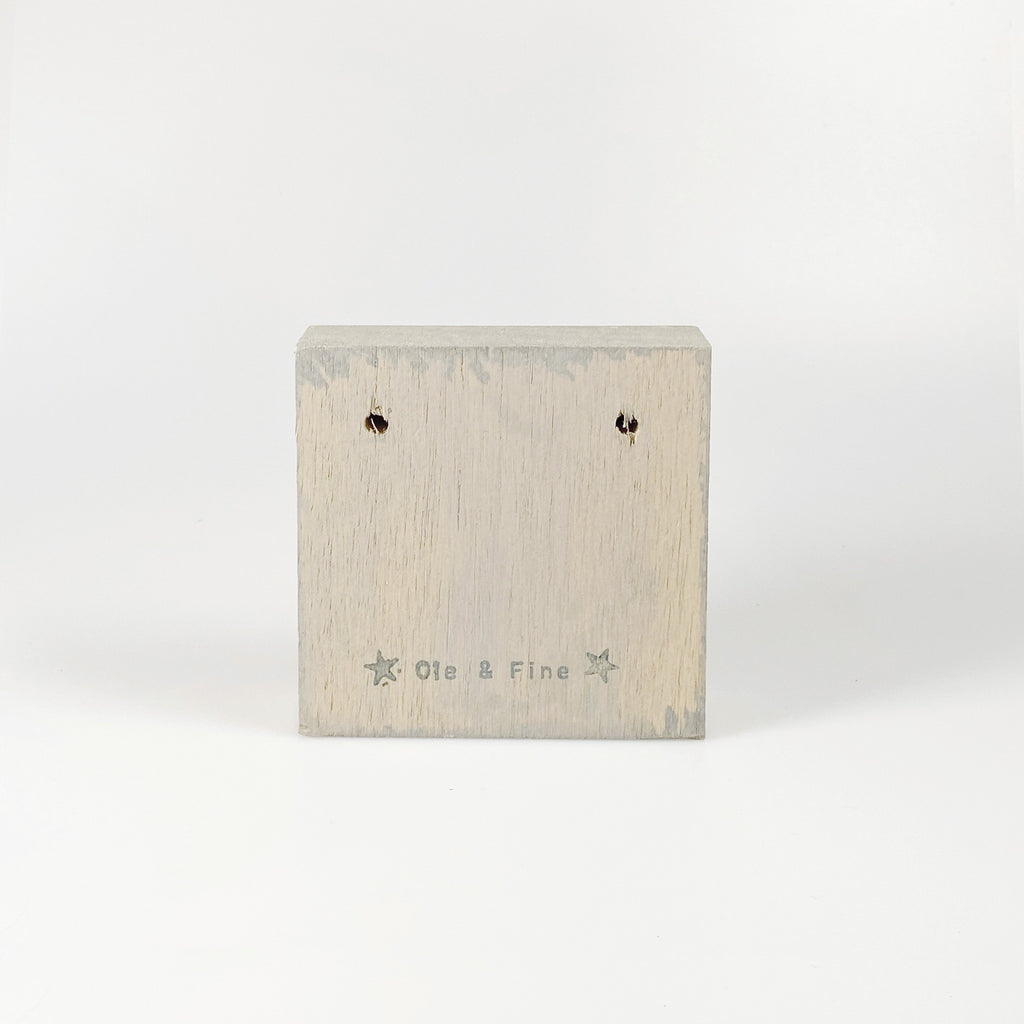 Kleines Holzbild "Love" braun