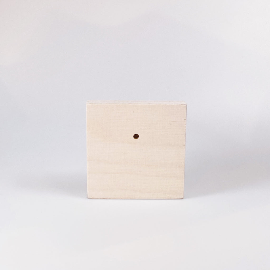 Kleines Holzbild "Rainbow" weiß