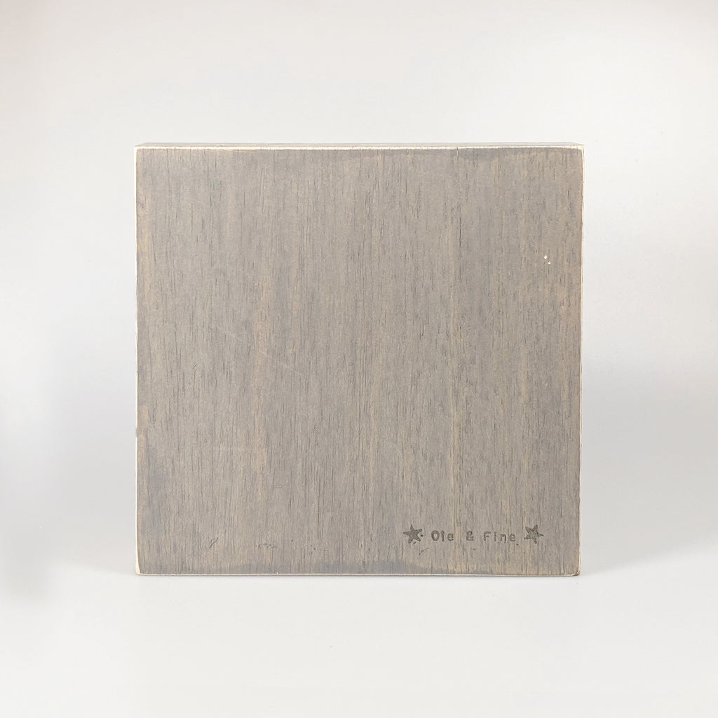 Großes Holzbild "Hearts" braun