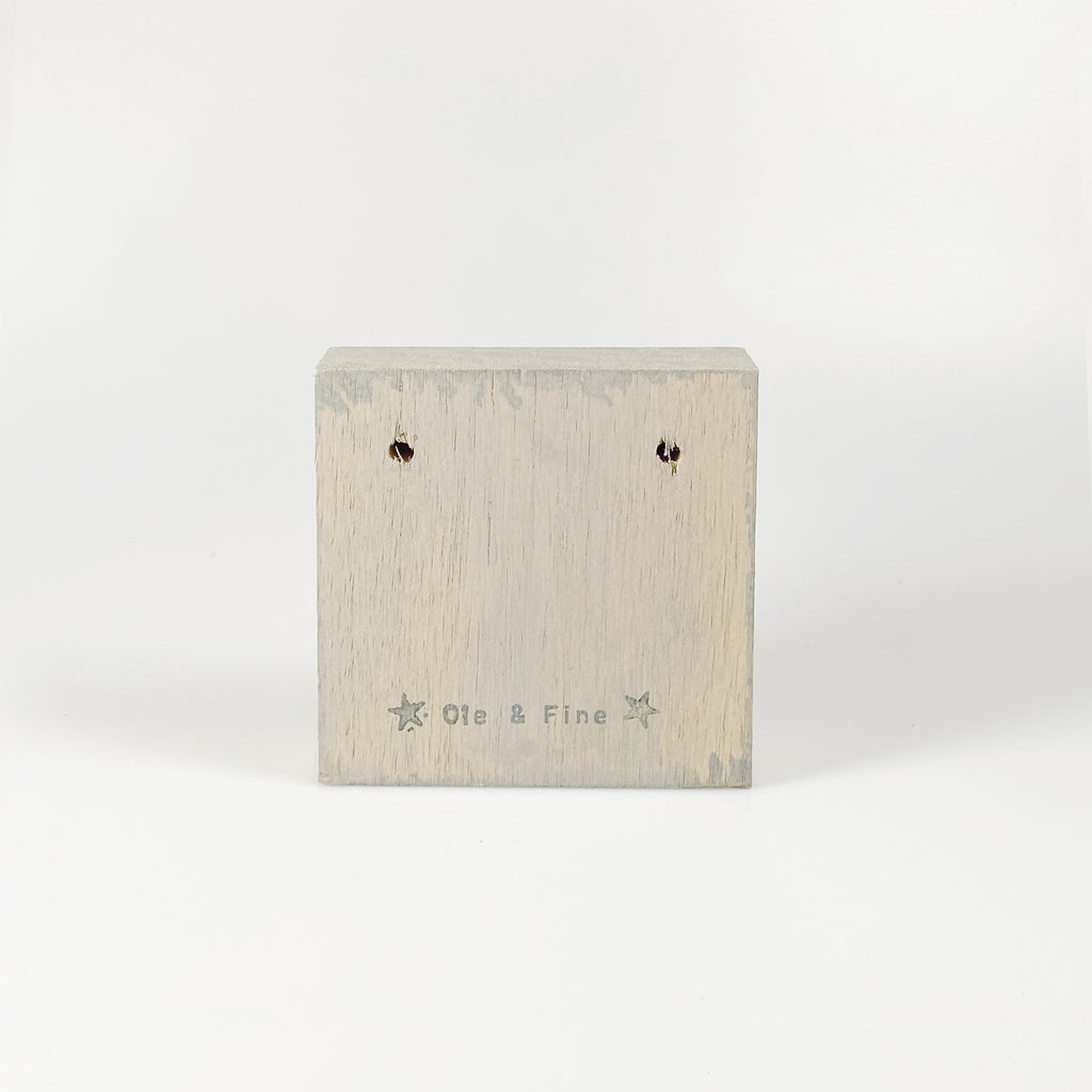 Small wooden picture "Good mood dog" brown