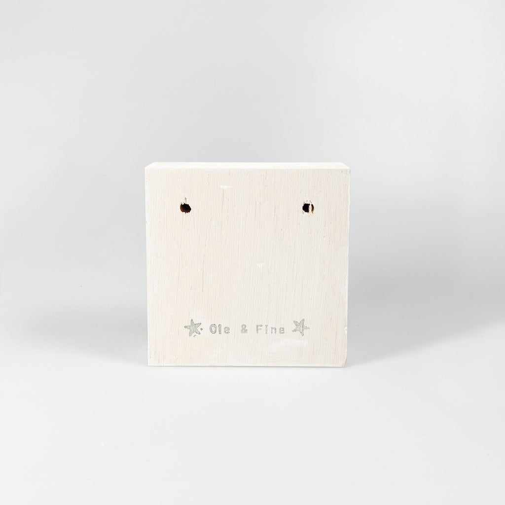 Small wooden picture "Cool cat" white