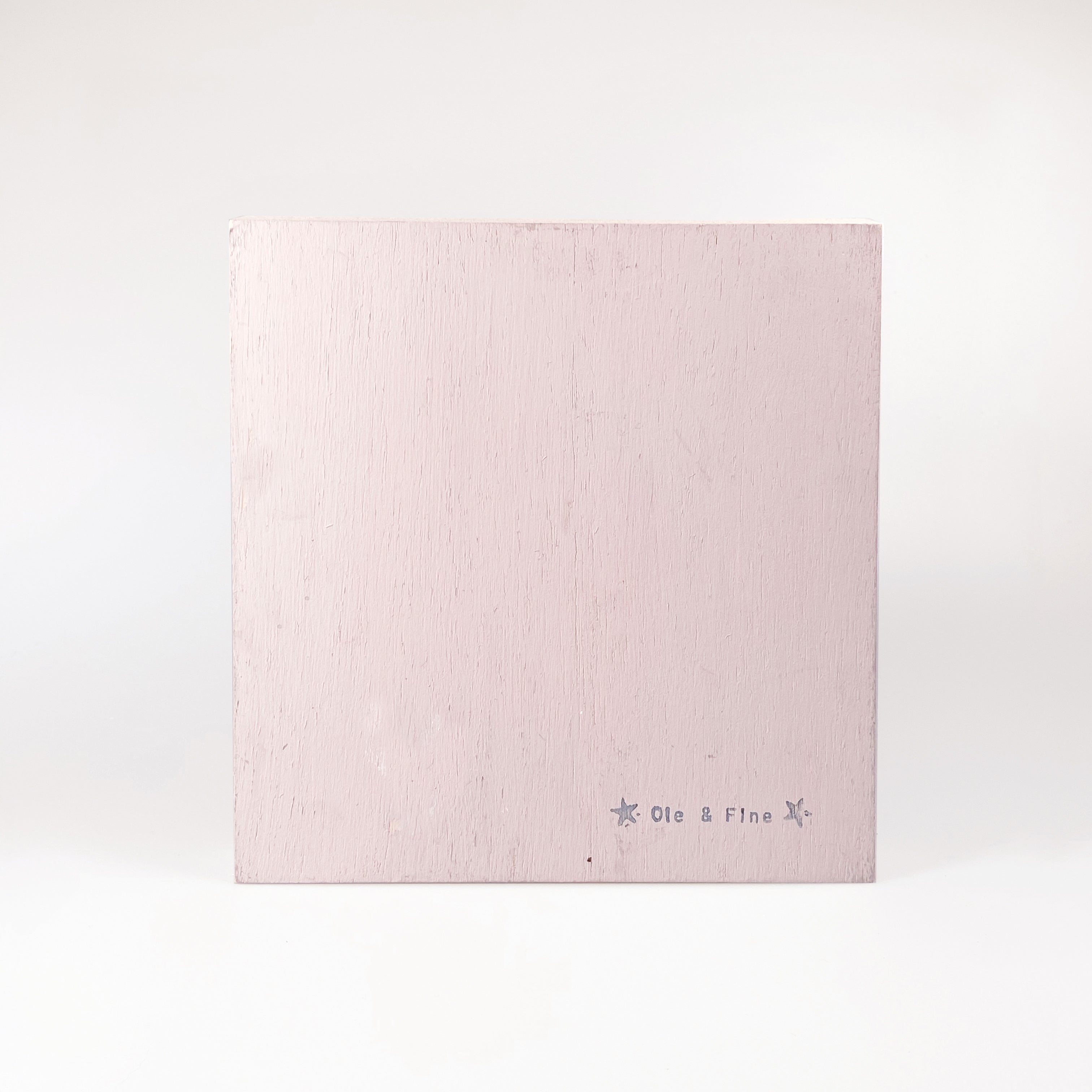 Großes Holzbild "Schutzengel" rosa