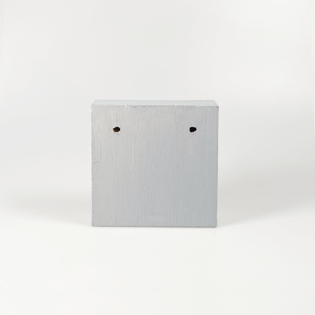 Kleines Holzbild "Rainbow" grau