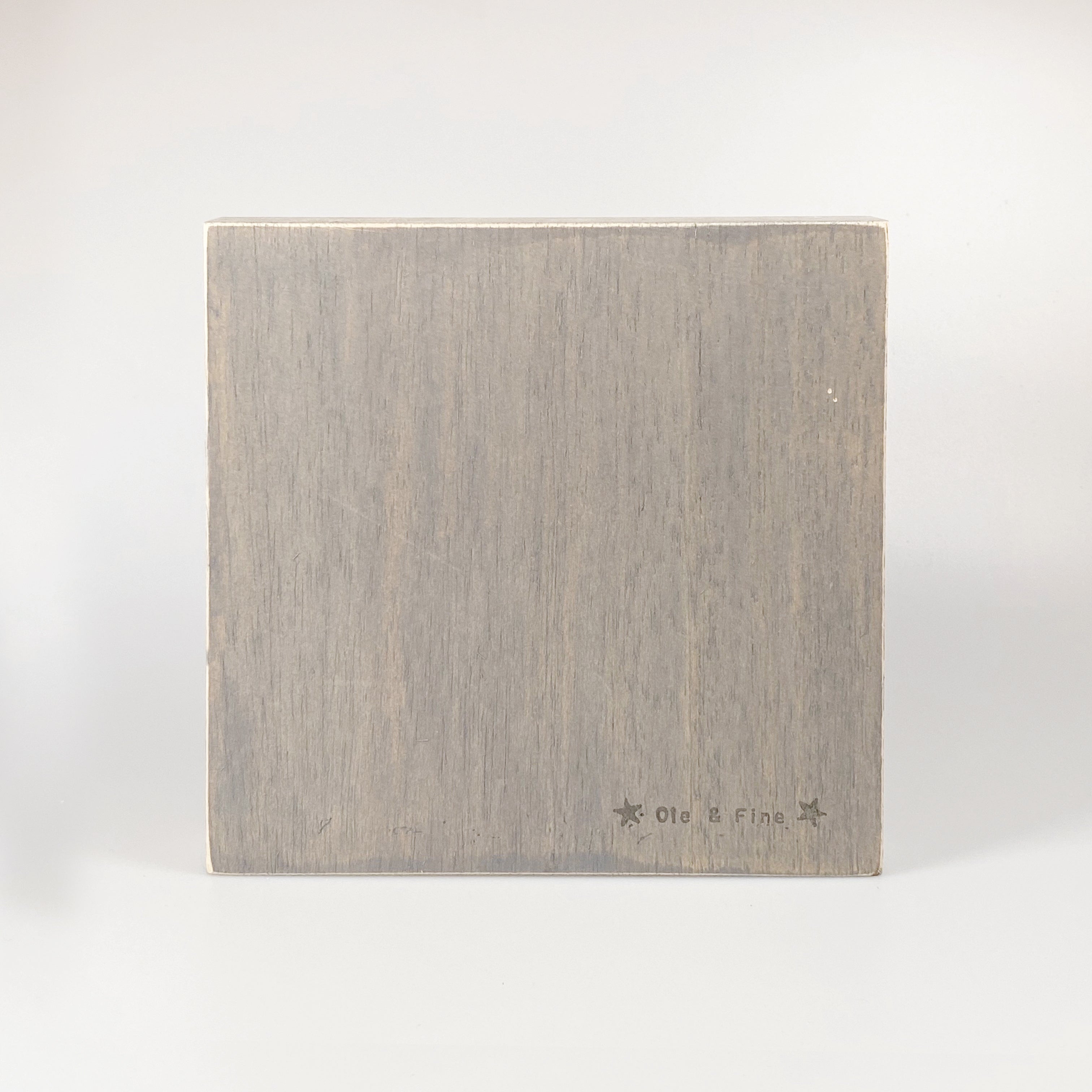 Großes Holzbild "Hot dog" grau