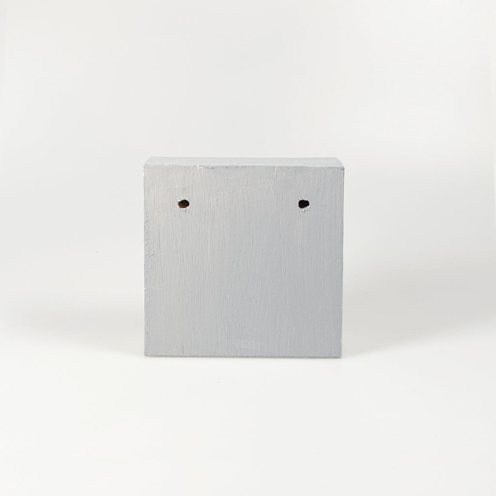 Kleines Holzbild "Vespa“ grau