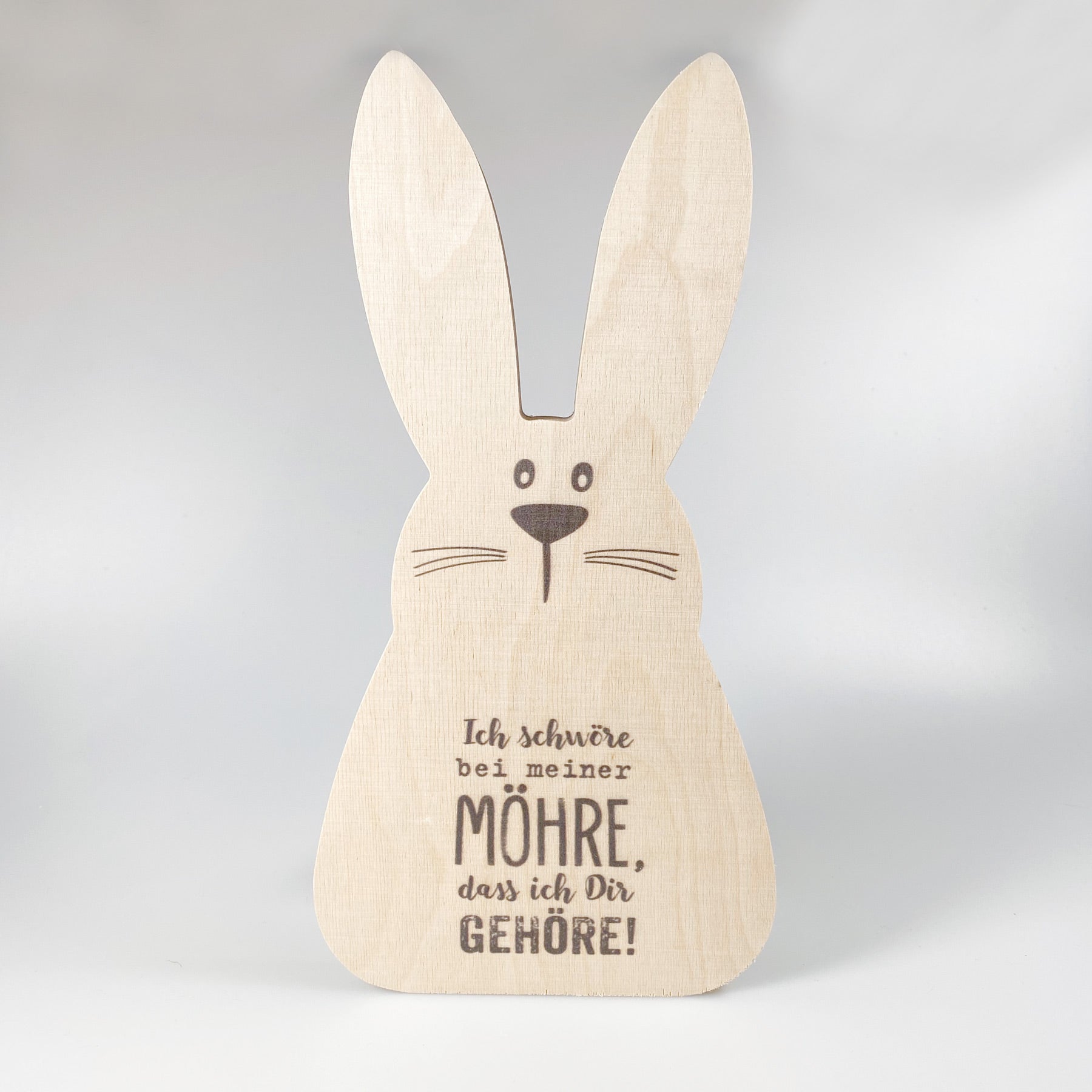 Holzbild "Hase" shape, groß