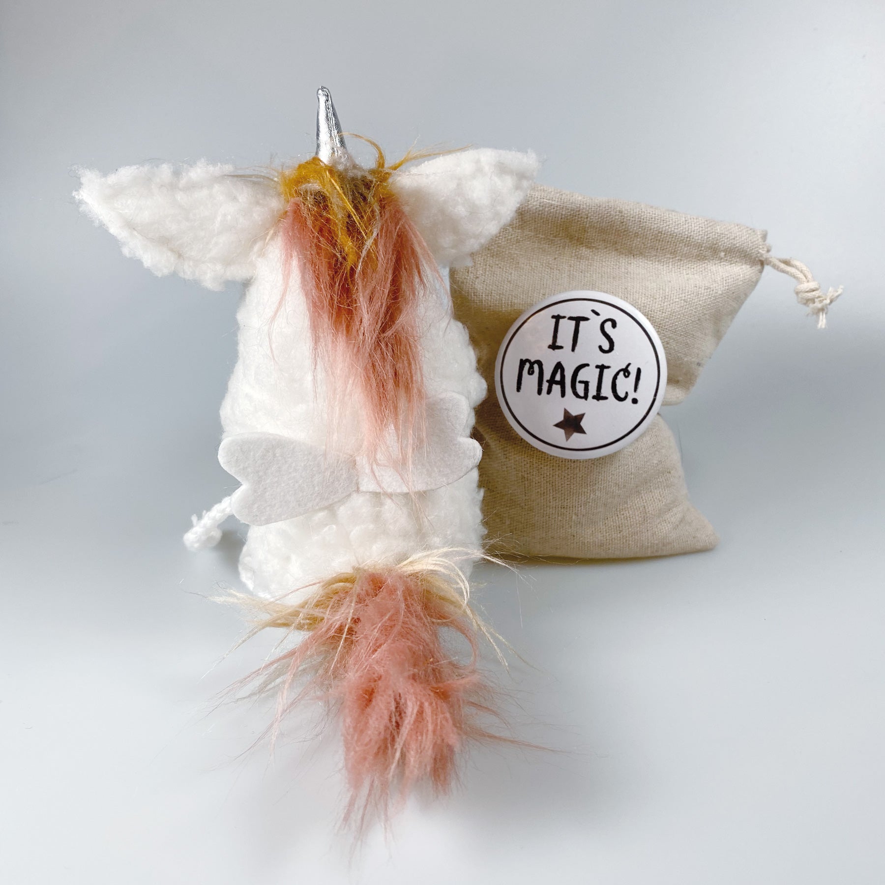 Kuscheltier Einhorn im Sack „Justus“