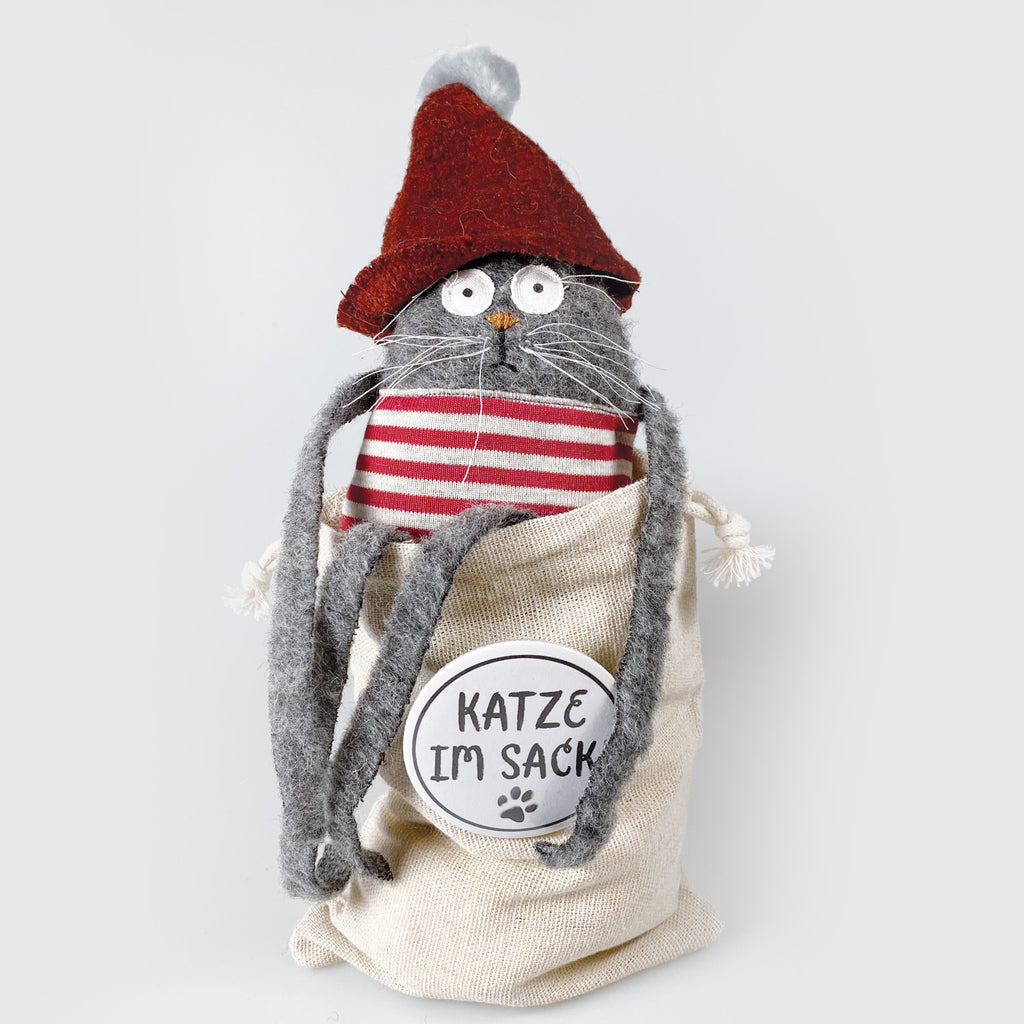 Kuscheltier Katze im Sack „Fritz“