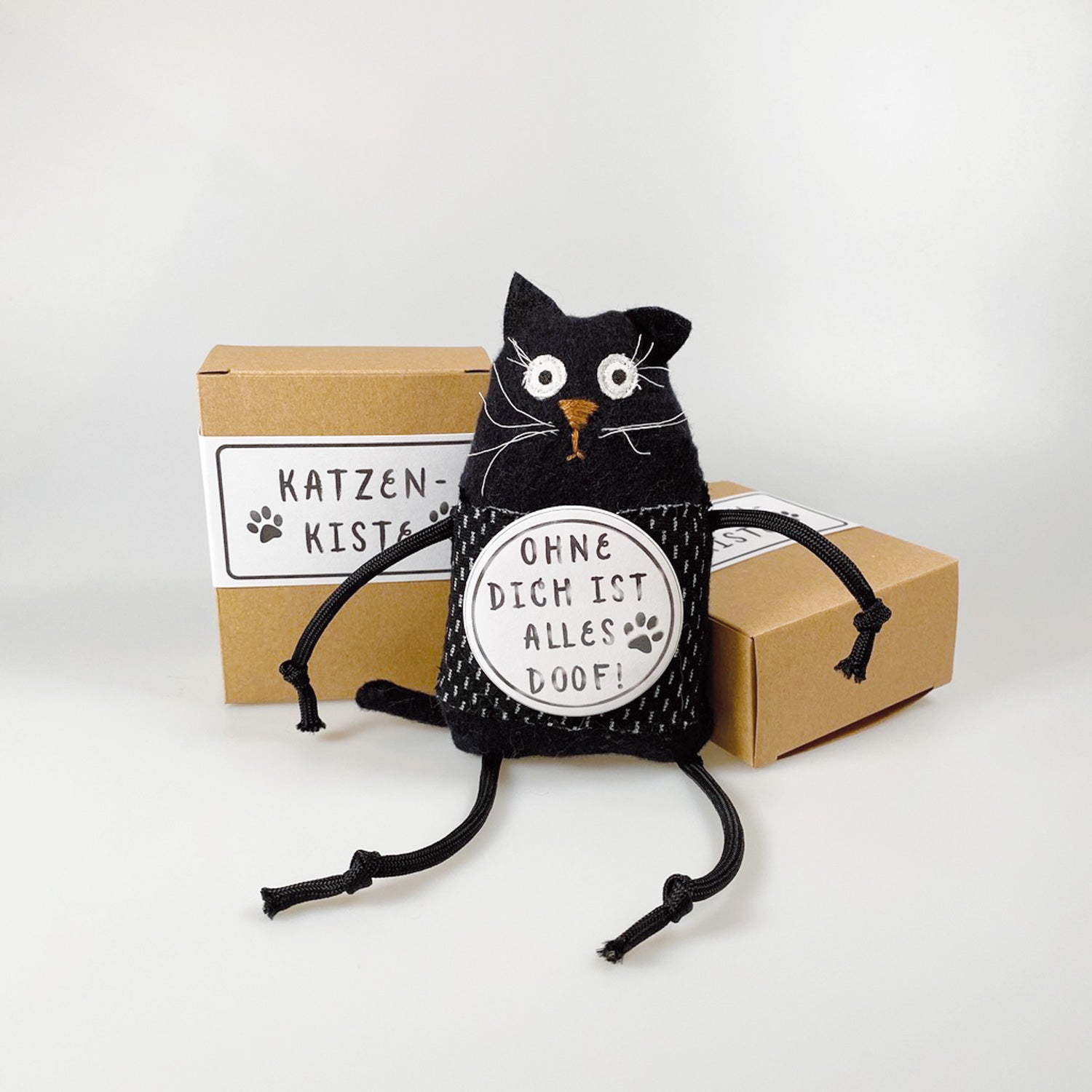 Kuscheltier Kater „Frederik“ im Geschenkkarton