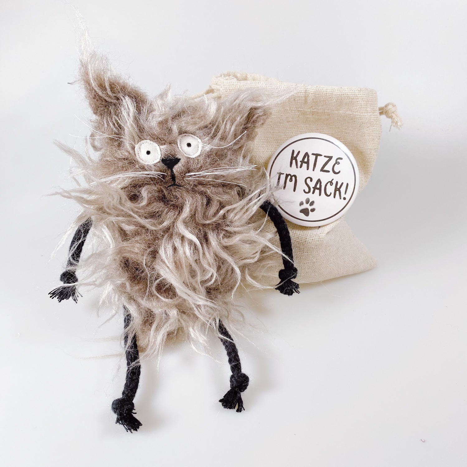 Kuscheltier Katze im Sack „Linus“