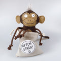 Cuddly toy monkey in a sack “Mats”