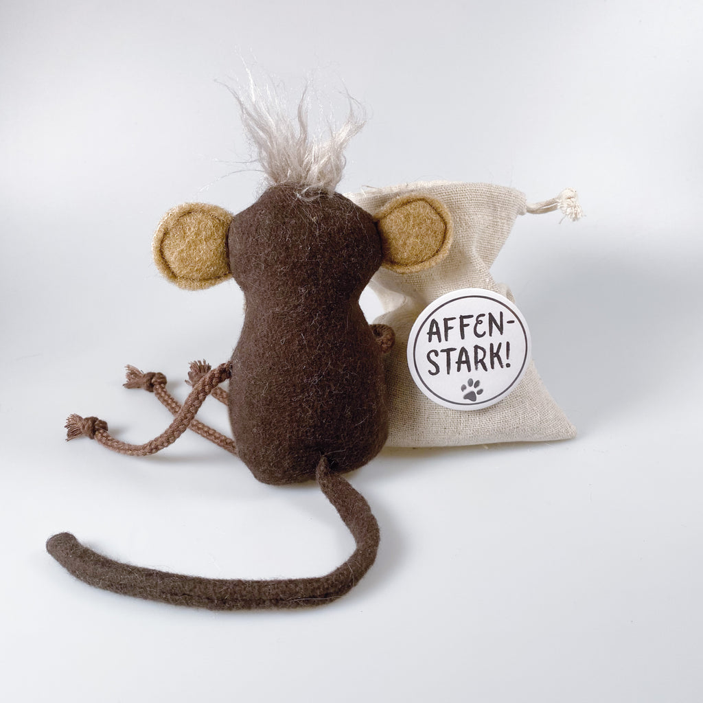 Kuscheltier Schimpanse im Sack „Monk“
