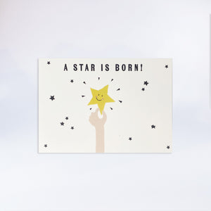 Postkarte „A star is born!“