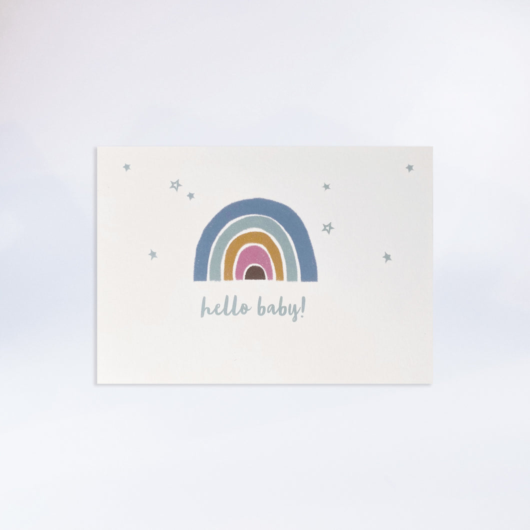 Individuelle Postkarte mit Design „Hello Baby!“