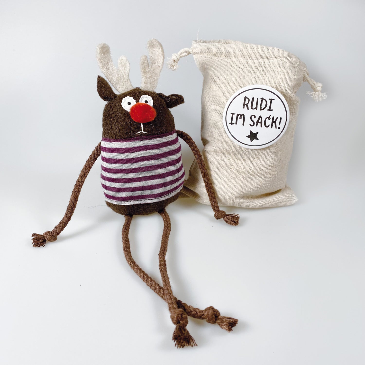 Rentier im Sack „Rudi“