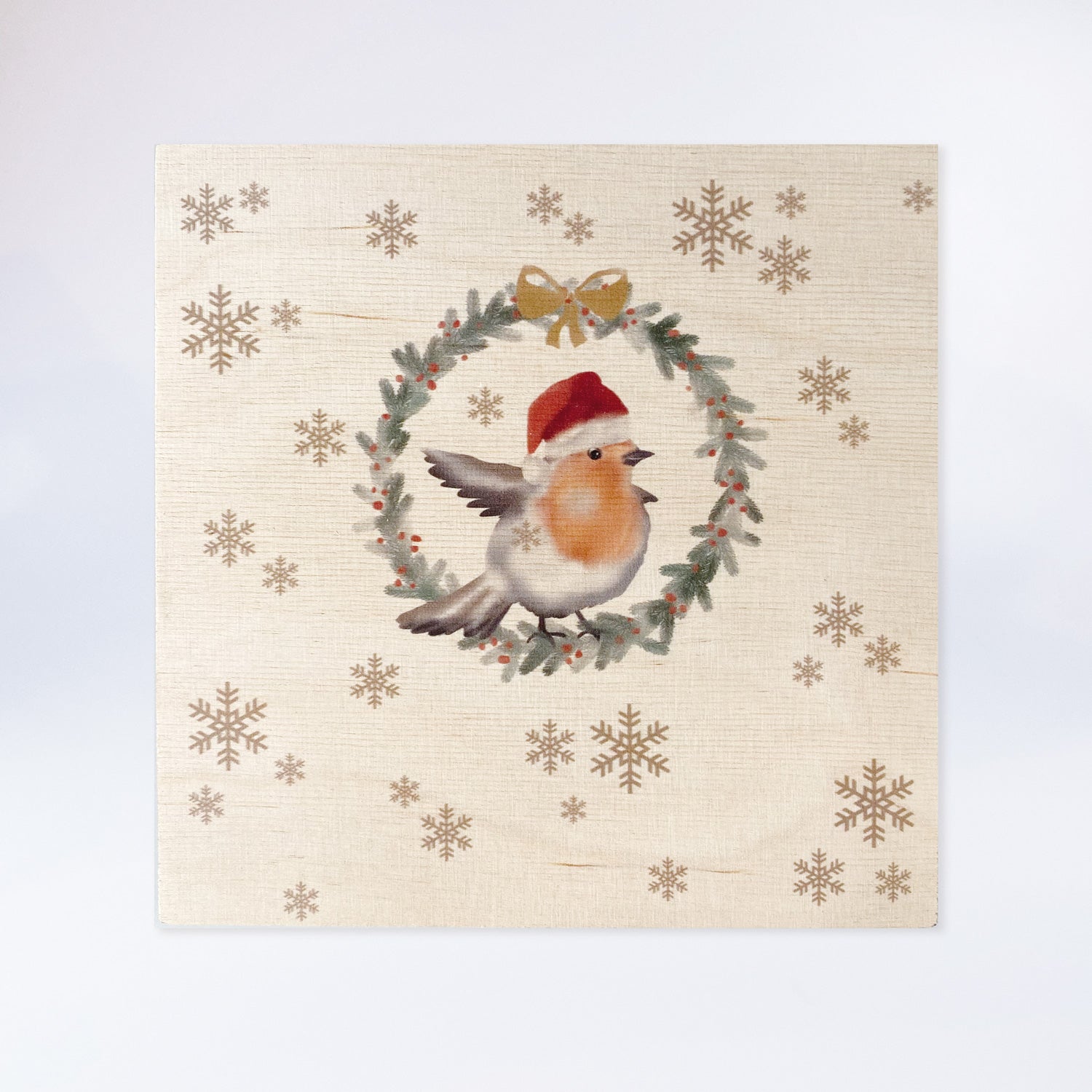 Holzpostkarte “Rotkehlchen“