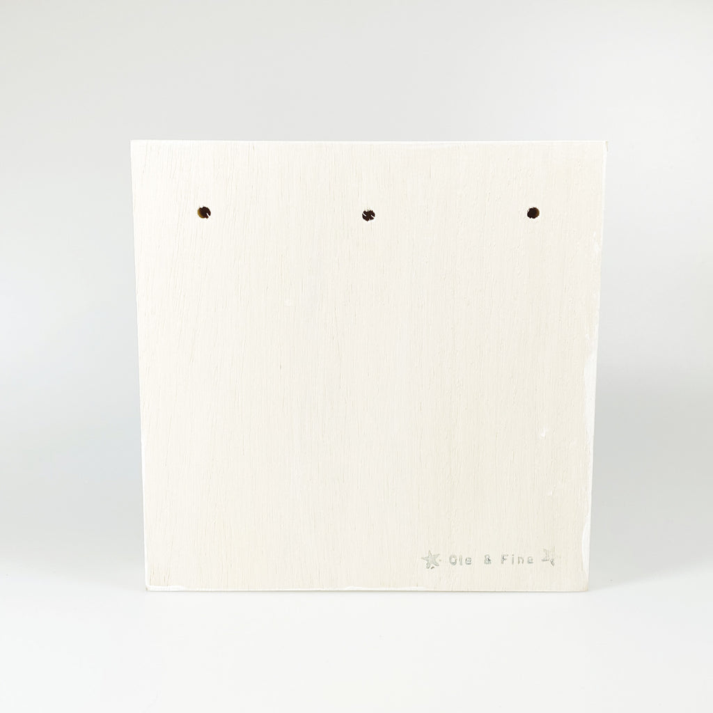 Großes Holzbild "Schutzengel" weiß