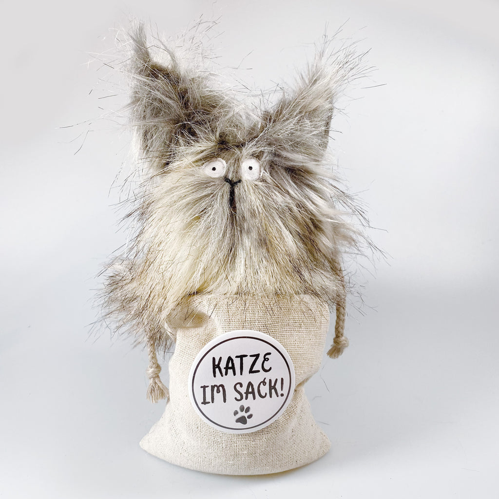 Kuscheltier Katze im Sack „Sonntag“